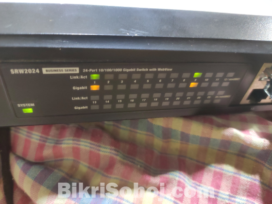 Linksys cisco SRW2024 Gigabyte internet Switch WebView